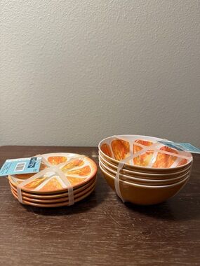 Hobby Lobby Orange Slices Appetizer Plates & Bowls